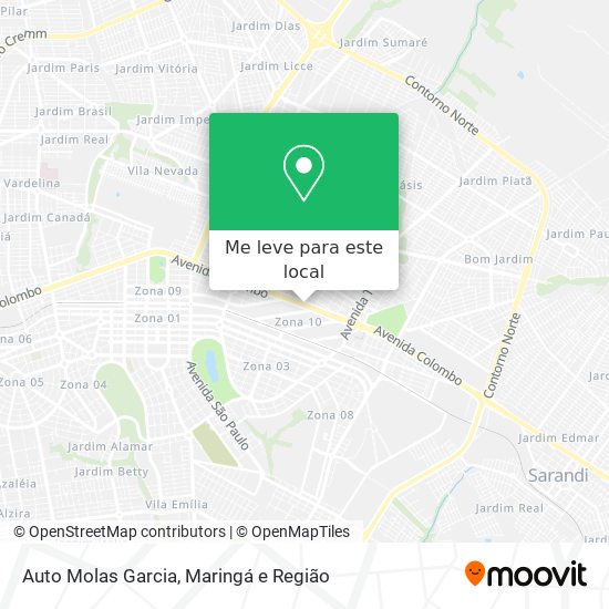 Auto Molas Garcia mapa