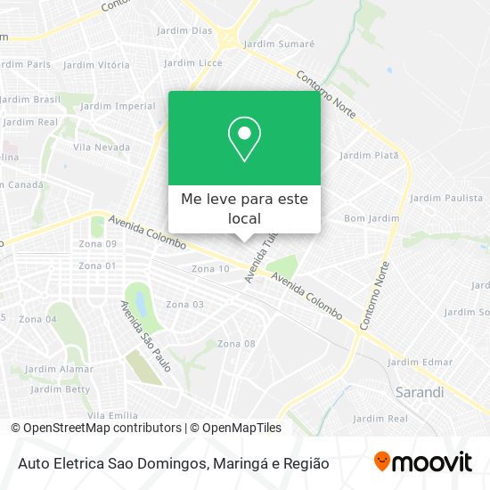 Auto Eletrica Sao Domingos mapa
