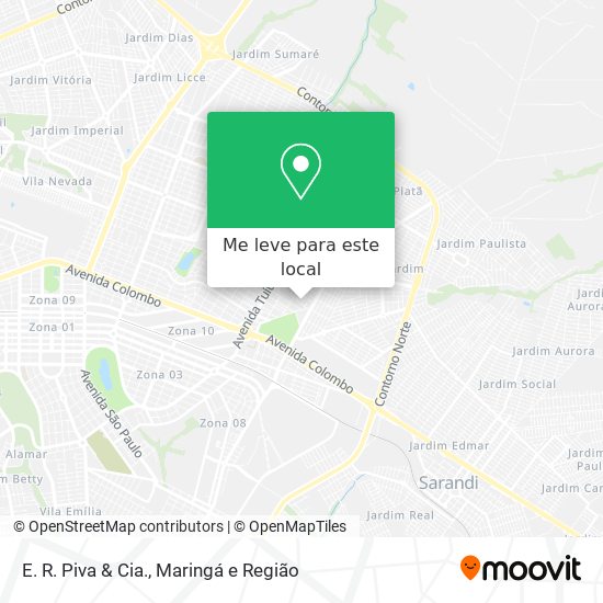 E. R. Piva & Cia. mapa