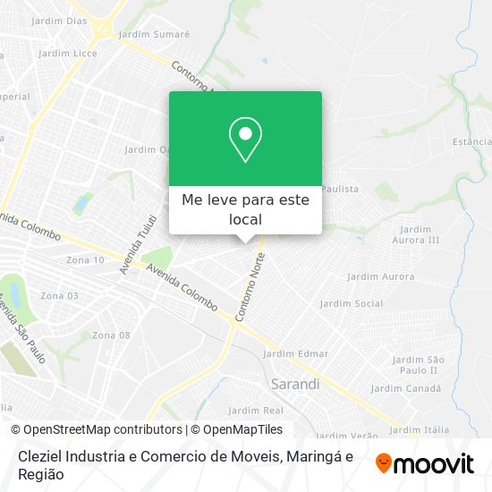 Cleziel Industria e Comercio de Moveis mapa