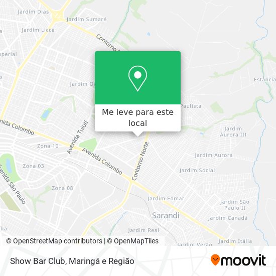 Show Bar Club mapa