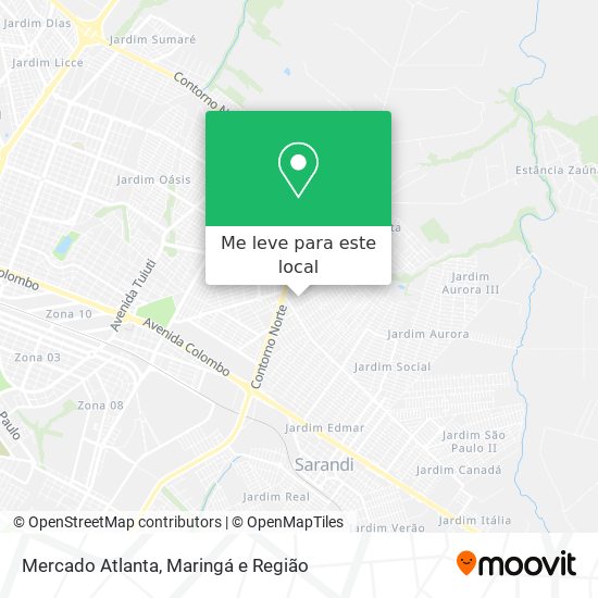 Mercado Atlanta mapa
