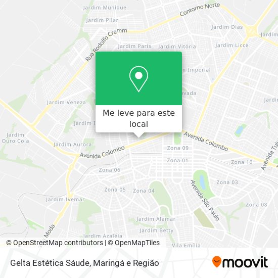 Gelta Estética Sáude mapa