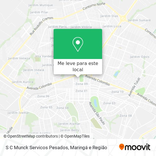 S C Munck Servicos Pesados mapa