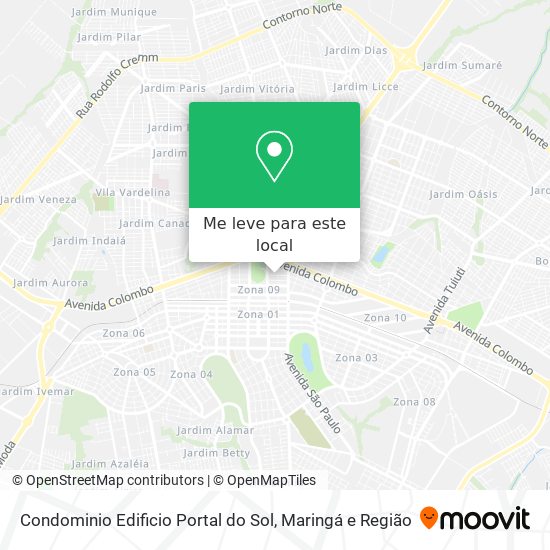 Condominio Edificio Portal do Sol mapa