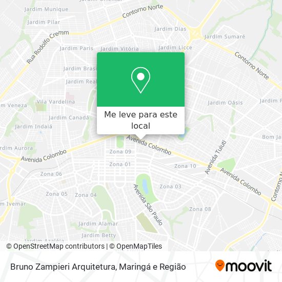 Bruno Zampieri Arquitetura mapa