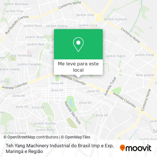 Teh Yang Machinery Industrial do Brasil Imp e Exp mapa