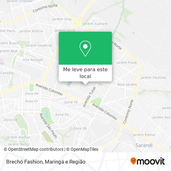 Brechó Fashion mapa