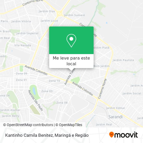 Kantinho Camila Benitez mapa