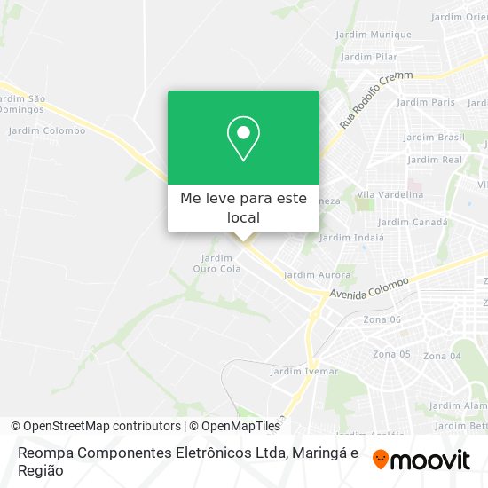 Reompa Componentes Eletrônicos Ltda mapa