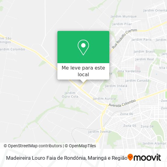 Madeireira Louro Faia de Rondônia mapa