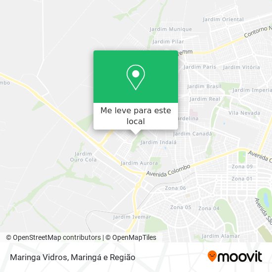 Maringa Vidros mapa