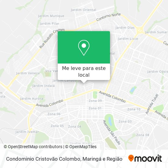 Condominio Cristovão Colombo mapa