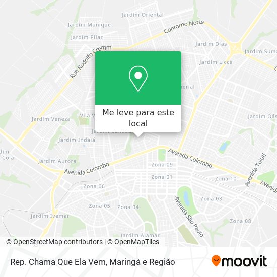 Rep. Chama Que Ela Vem mapa