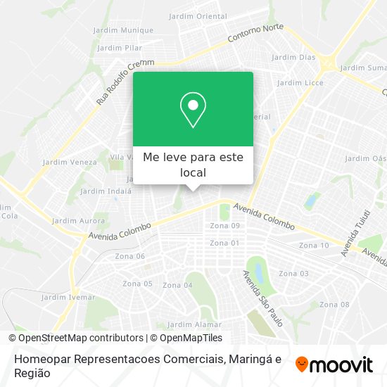 Homeopar Representacoes Comerciais mapa