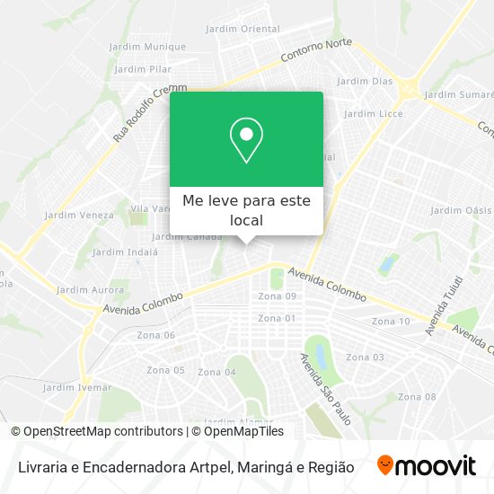 Livraria e Encadernadora Artpel mapa