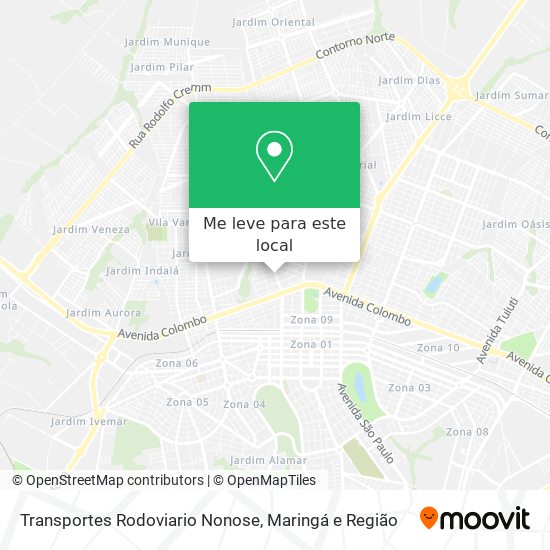 Transportes Rodoviario Nonose mapa
