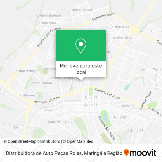 Distribuidora de Auto Peças Roles mapa