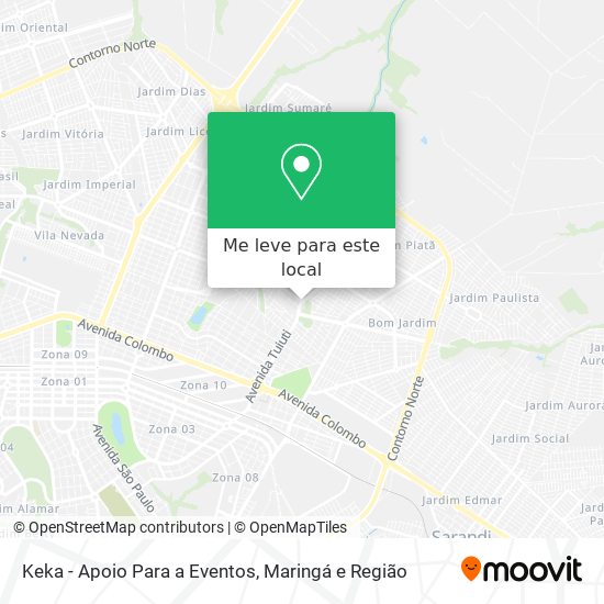 Keka - Apoio Para a Eventos mapa