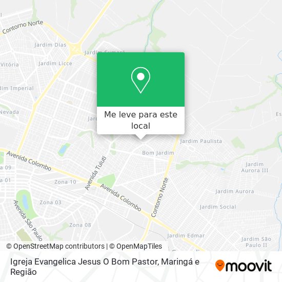 Igreja Evangelica Jesus O Bom Pastor mapa