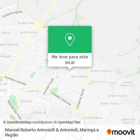 Manoel Roberto Antoniolli & Antoniolli mapa