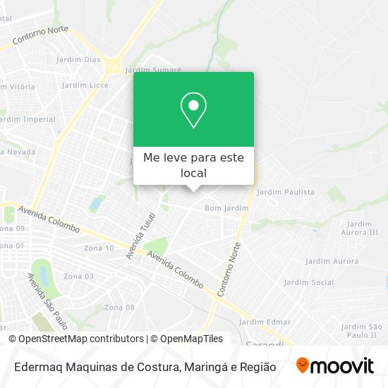 Edermaq Maquinas de Costura mapa