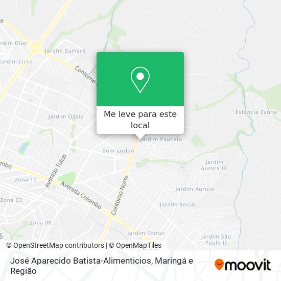 José Aparecido Batista-Alimenticios mapa