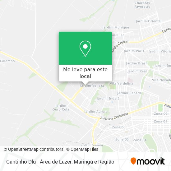 Cantinho Dlu - Área de Lazer mapa
