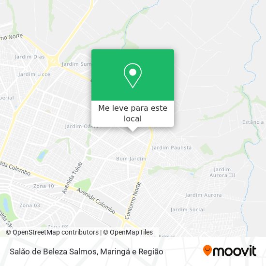 Salão de Beleza Salmos mapa