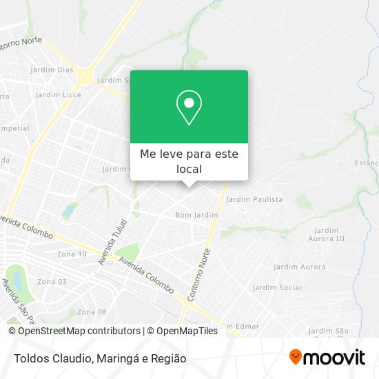 Toldos Claudio mapa
