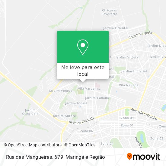 Rua das Mangueiras, 679 mapa