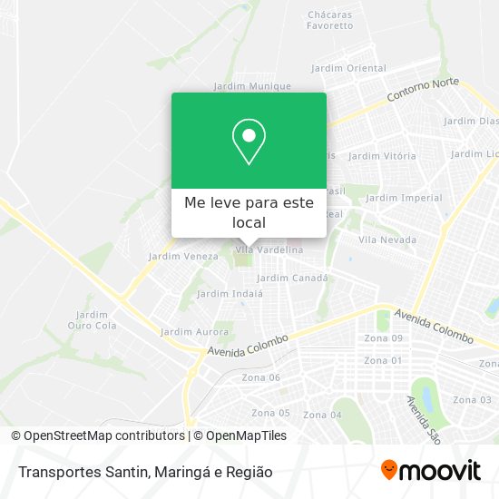 Transportes Santin mapa