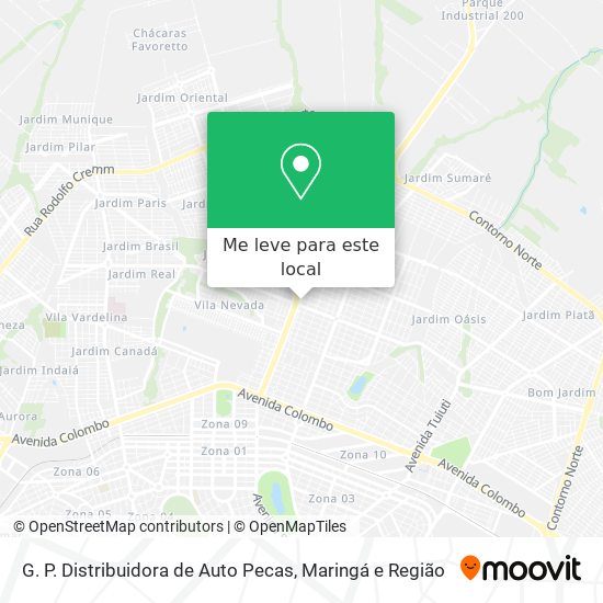 G. P. Distribuidora de Auto Pecas mapa