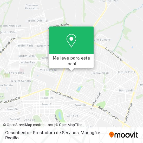 Gessobento - Prestadora de Servicos mapa