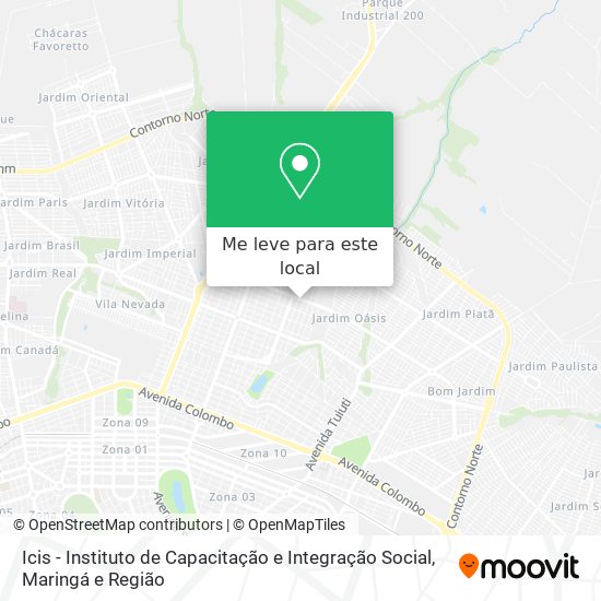 Icis - Instituto de Capacitação e Integração Social mapa