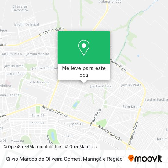 Sílvio Marcos de Oliveira Gomes mapa