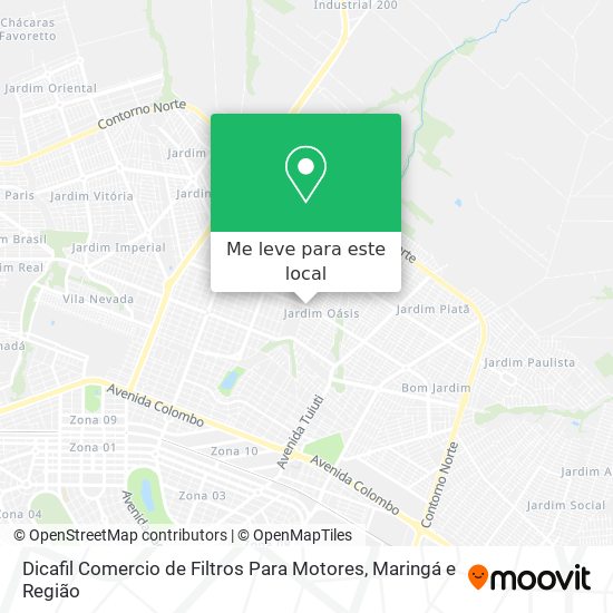 Dicafil Comercio de Filtros Para Motores mapa