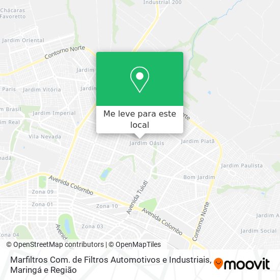 Marfiltros Com. de Filtros Automotivos e Industriais mapa