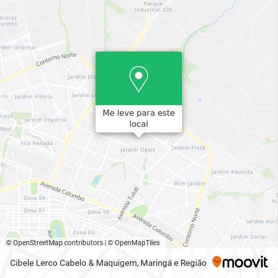 Cibele Lerco Cabelo & Maquigem mapa