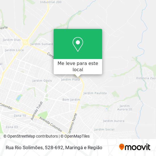 Rua Rio Solimões, 528-692 mapa