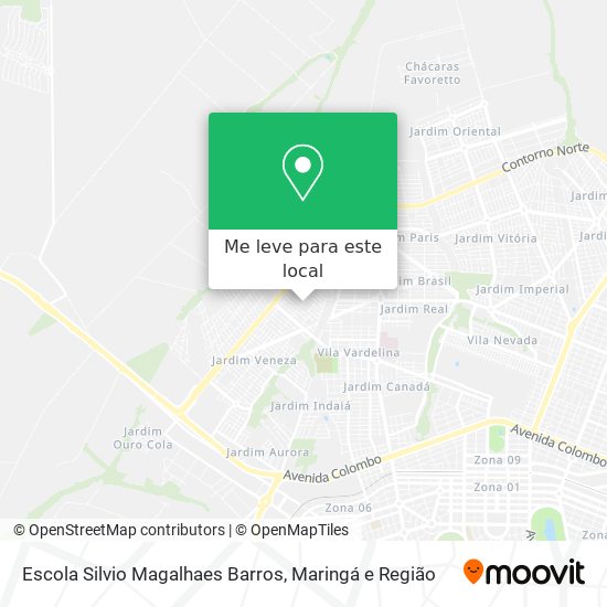 Escola Silvio Magalhaes Barros mapa