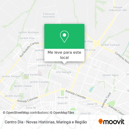 Centro Dia - Novas Histórias mapa