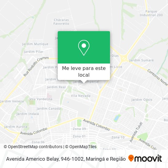 Avenida Americo Belay, 946-1002 mapa