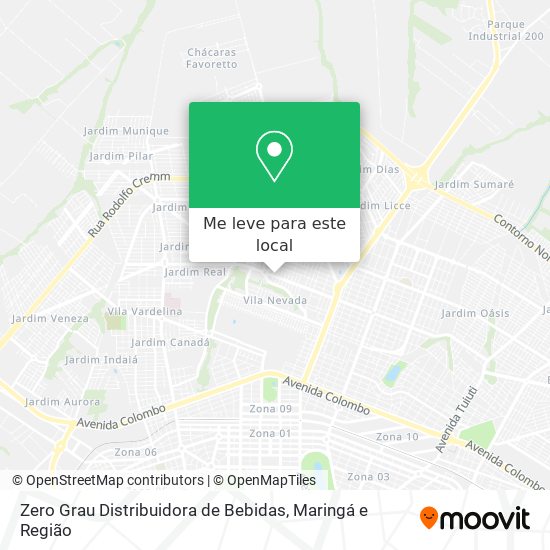 Zero Grau Distribuidora de Bebidas mapa