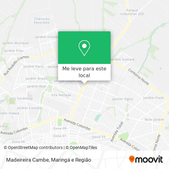Madeireira Cambe mapa