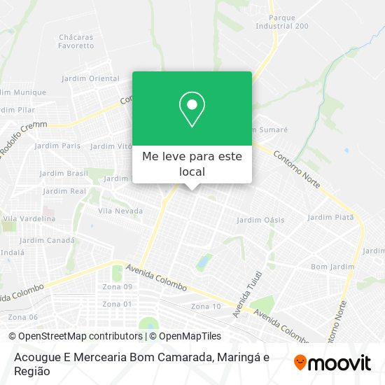 Acougue E Mercearia Bom Camarada mapa