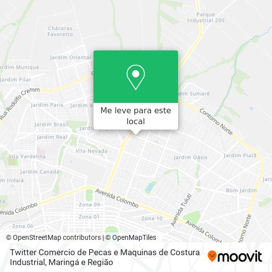 Twitter Comercio de Pecas e Maquinas de Costura Industrial mapa
