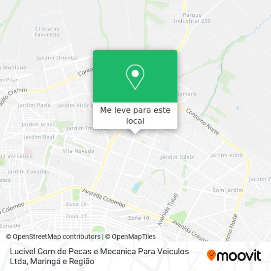 Lucivel Com de Pecas e Mecanica Para Veiculos Ltda mapa