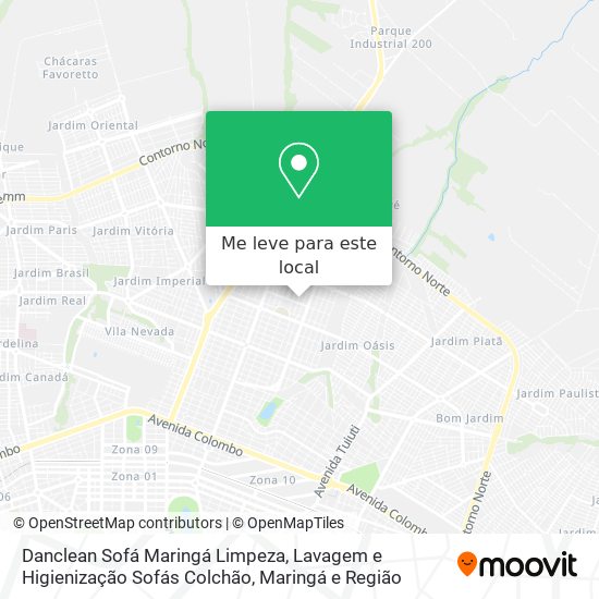 Danclean Sofá Maringá Limpeza, Lavagem e Higienização Sofás Colchão mapa