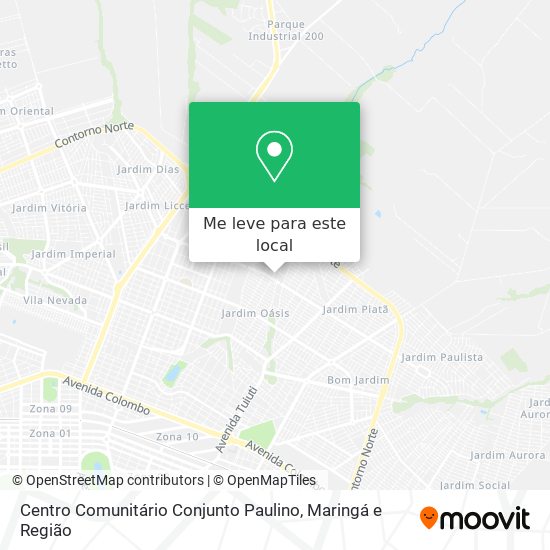 Centro Comunitário Conjunto Paulino mapa